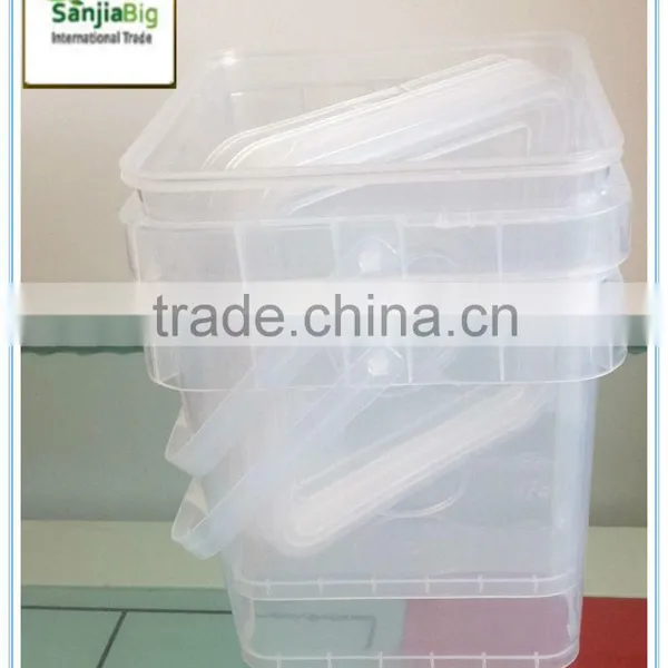 2L 5L 8L 10L 15L 20L Square Plastic Food Buckets With Many Colors photo-4
