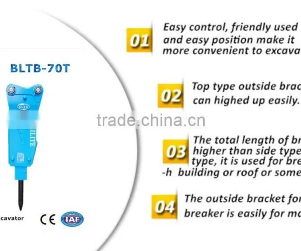 BLTB-70T Excavator Hydraulic Breaker Jack Hammer With High Quality and Good Price for 4-7 Ton Excavator photo-2