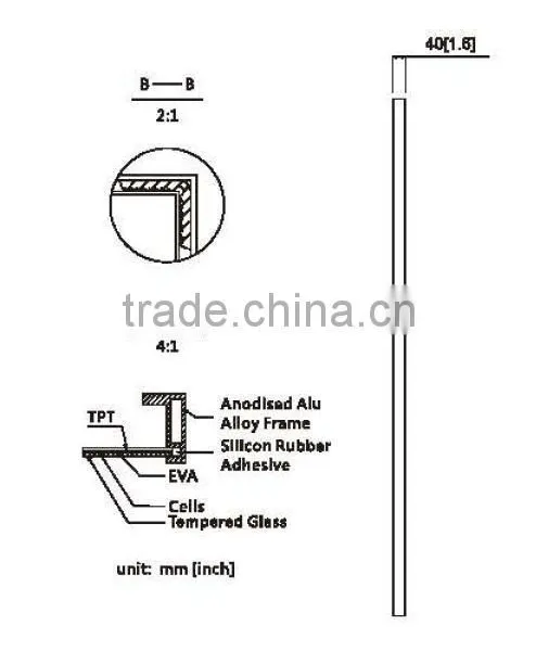 China Top 10 Manufacture High Quality 42V 350W Poly PV Module With 84 Cells Series photo-4