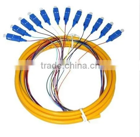 China Supply High Quality SC UPC 12 Cores Fan-out Fiber Optical Pigtail photo-2