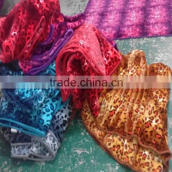 Wholesale Polyester 2016 Fashion Desiogn Embossed Animal Blanket