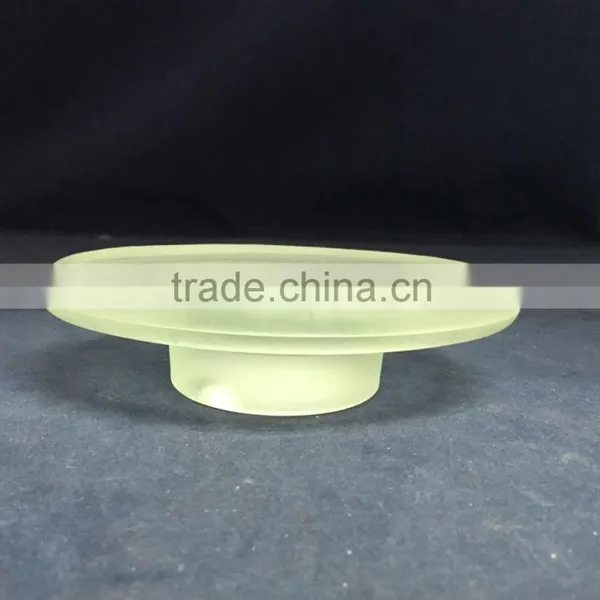 Popular Bathroom Accessories Oval Frosted Glass Soap Dish