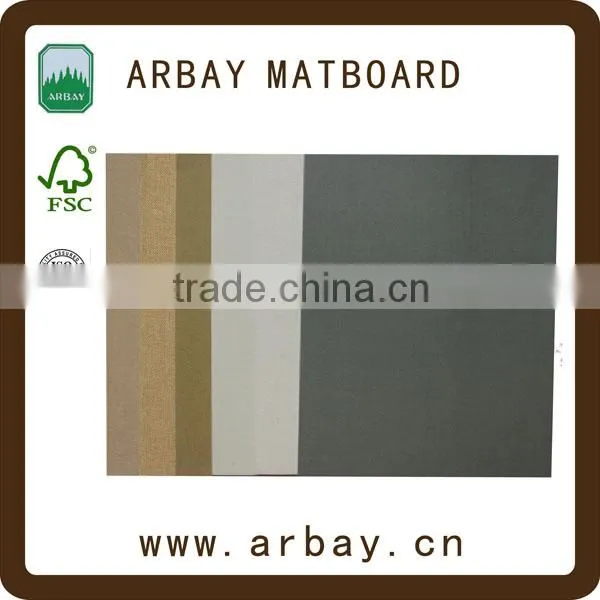 Wholesale 2.0mm White Core Linen Uncut Matboard for Decorative Photo Frames photo-3