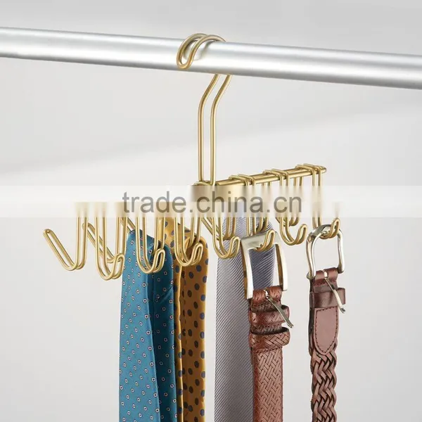 Icegreen Silver Tie and Belt Hanger Hook Accessory Rack for Closet Accessories photo-4