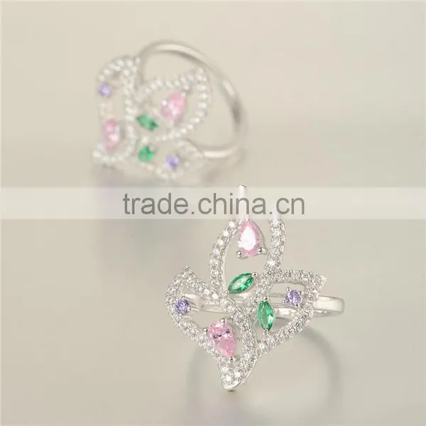Wholesale Metal Ring With Color Stones photo-3
