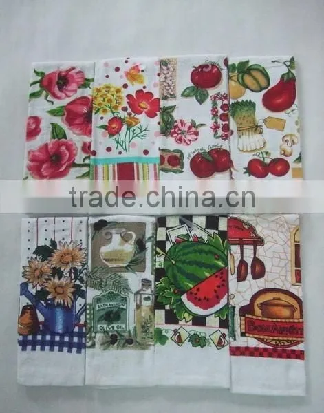 Latest Design Cheap Items to Sell Pigment Printing Kitchen Cotton Towel Tea Towel China Supplier Wholesale photo-3
