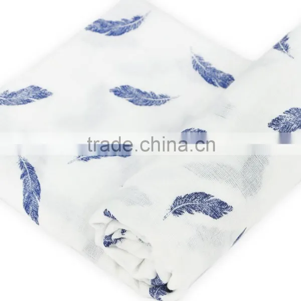 Hot Sales 100% Cotton Muslin Baby Swaddle Wholesale 47x47" After Washing photo-4