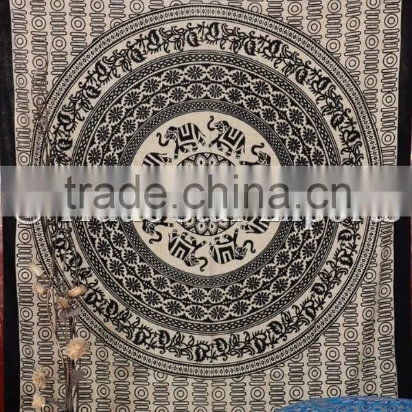 Twin Ethnic Elephant Mandala Boho Wall Art Hippie Home Decorative Wall Hanging Tapesry photo-5