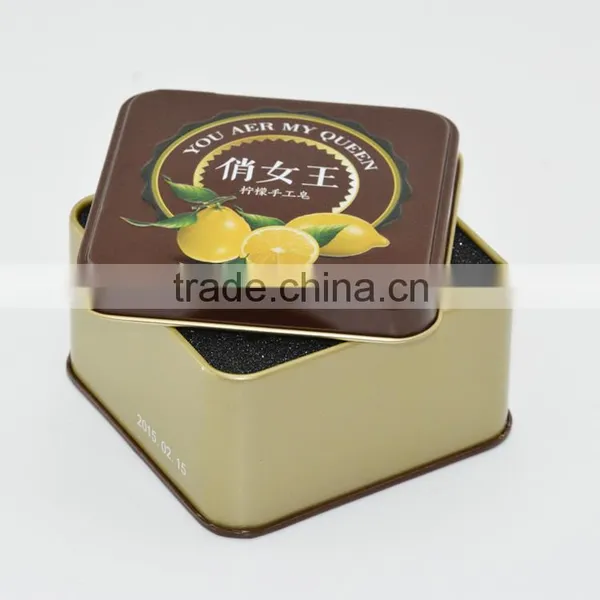 Square Tin Watch Storage Box,oem Tin Watch Box / Fossil Watch Box,watch Tin Box Packaging photo-2