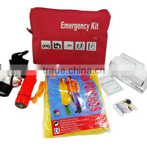 Belt Bag Red Survival Emergency Kit photo-2