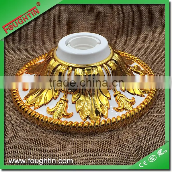 E27/B22 Golden Flower Type E27 Lamp Holder Plastic Lamp Base photo-4