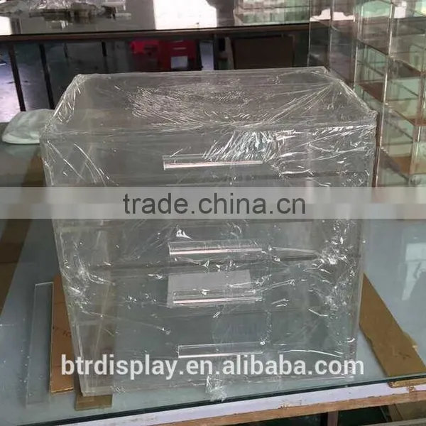 Clear Acrylic 4 Tier Plastic Storage Drawer Multi-drawer photo-3