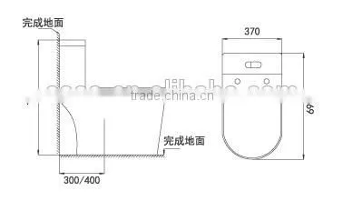 Modern Design Toilet TC--38700 photo-2