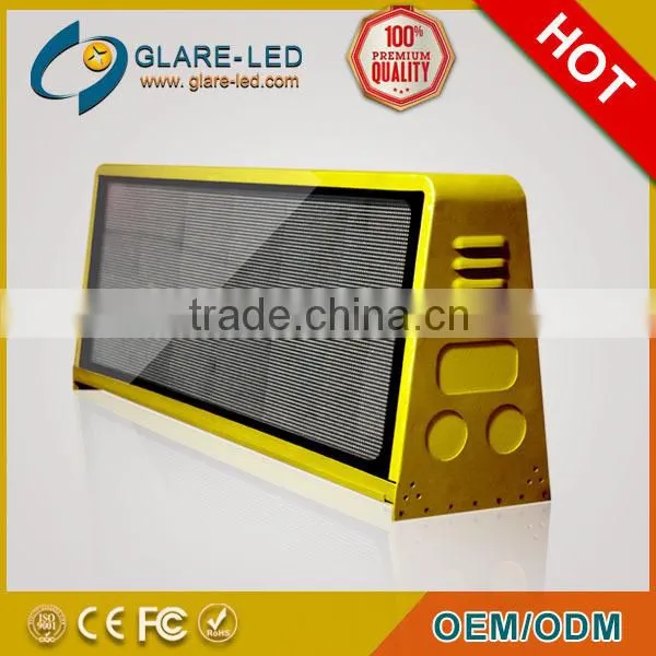 Outdoor Double Side P5 Full Color 3G Taxi Roof LED Sign/ Car Top Display/Taxi Light Box