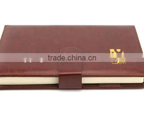 Customized Print Promotional Business PU Leather Recycled Notebook photo-3