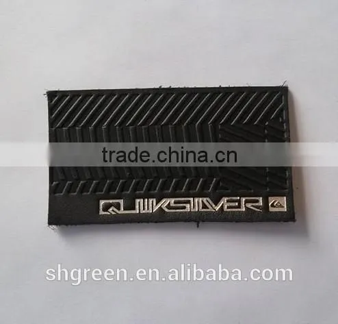 Men's Garment Black Leather Patch Manufacturer photo-3
