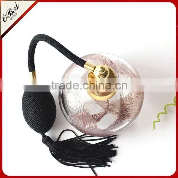 2016 Factory Wholesale High Grade Hand Blown Air Bag Pump Perfume Glass Bottle 80ml photo-5