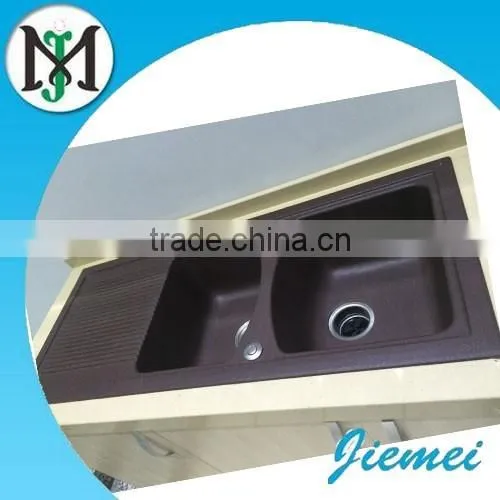 Chinese Manufacturer Best Quality Double Bowl Quartz Stone Sink With the Best Selling photo-2