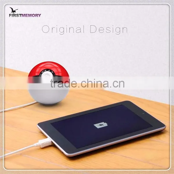 Mobile Game Cosplay Pokemon Plus Pokeball 10000 Mah LED Quick Phone Charge Power Bank