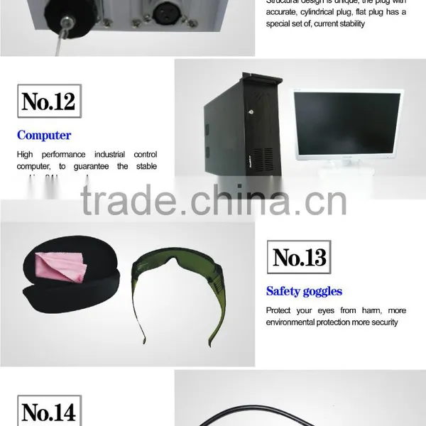 2015 New Hot Sale Cheap 20W Cable Glasses Frame Metal QR Printing Optical Fiber Laser Marking Machine Best Price photo-3