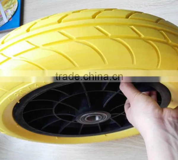 4.00-8 PU Filled Tire Wheel Trolley Wheel photo-3