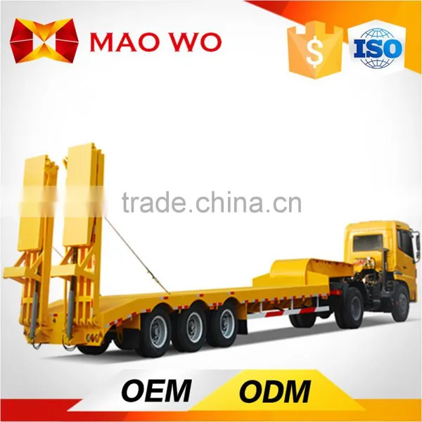 Factory Price 40T Heavy Duty Low Bed Car Carrier Truck Trailer photo-5