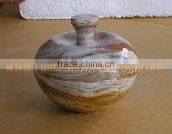CUSTOM MADE Pakistani Supplier ONYX CANDY JARS POTS HANDICRAFTS photo-2