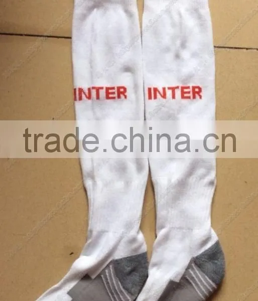 White Long Tube Football Socks/funny Long Football Socks photo-4