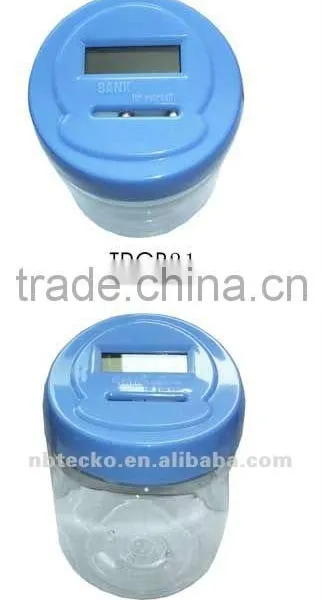 Plastic Digital Coins Counting Money Jar/saving Box