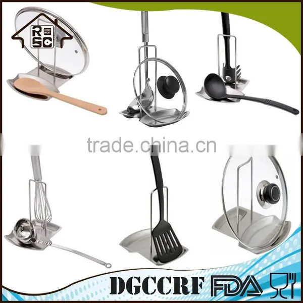 High Quality Stainless Steel Pot Lid and Spoon Holder, Kitchen Spoon Rest photo-6