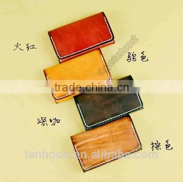 Men and Women's Genuine Leather Credit Card Holder photo-3