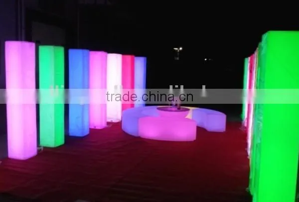 Modern Fashion GRB Full Lighting High Quality Round Plastic LED Pillar/column for Party/garden Decoration photo-2