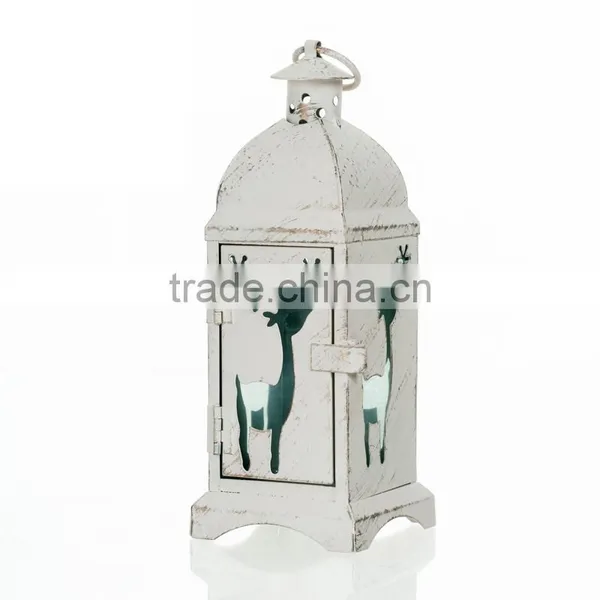 European Iron Candlestick Candle Lantern Gold Christmas Tree Christmas Gift Brush White Elk Angel Lover Candle Holders photo-4