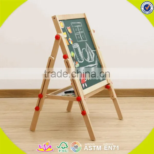 2017 Wholesale New Products Kids Wooden Blackboard Easel Best Sale Children Wooden Blackboard Easel W12B107 photo-5