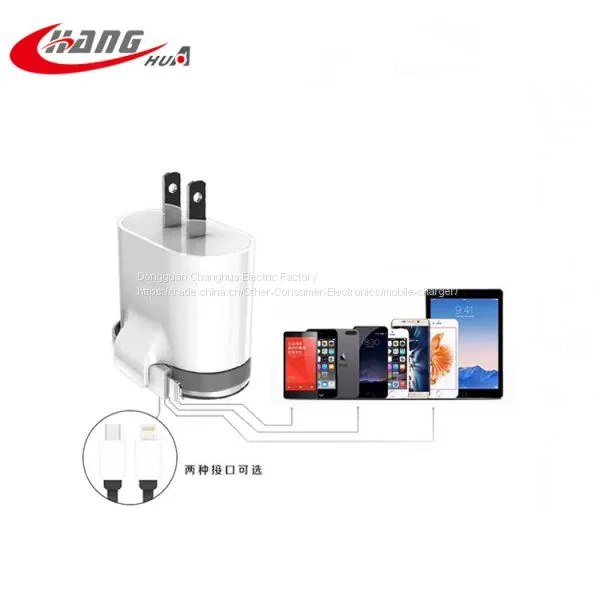 Quick Mobile Phone USB Charger With LED Light In The Darkness photo-3