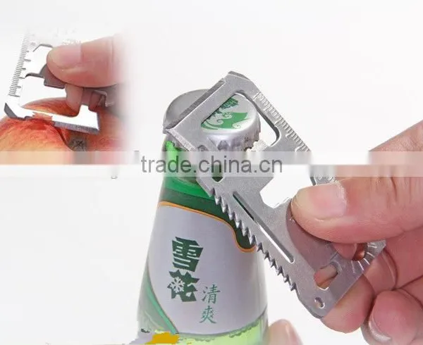 2016 New Outdoor Camping Tool Card Knife Large Swiss Multifunction Credit Card photo-3