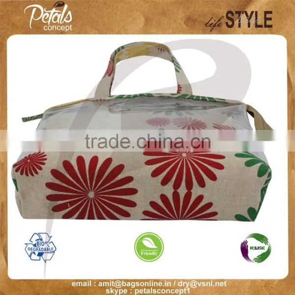 Customize See Through PVC/ PP Laminated Juco Bag With Pouch photo-4