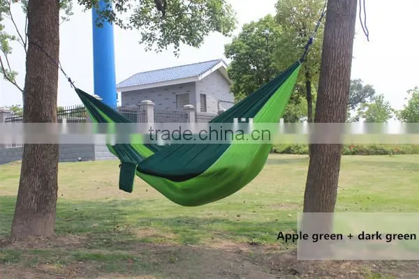 High Quality 2person Folding Outdoor Parachute Nylon Hammock photo-3