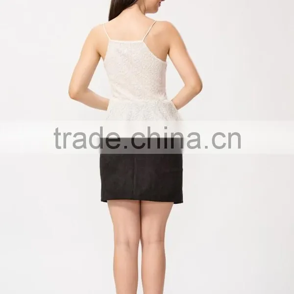 Ladies New Arrival Petite Lace Peplum Top photo-4