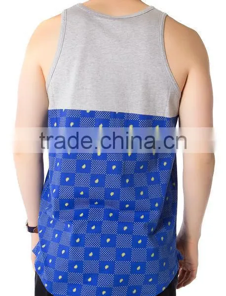 100 Cotton Mens Gym Bodybuilding Custom Stringer Tank Top photo-4