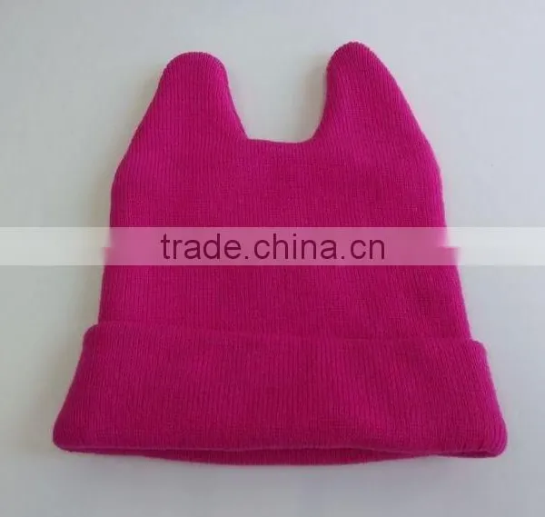 Wholesale Fashion Cheap Winter Acrylic Custom Knitted Beanie Hat photo-3