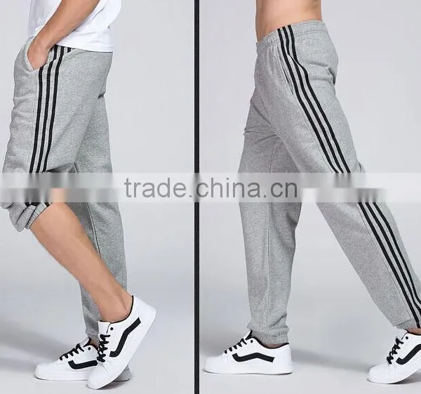 Hot Sale Customize Cheap Mens Design 100%cotton Sports Wear Track Pants photo-3