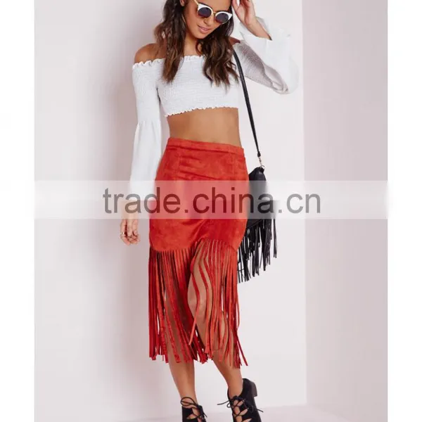 2015 New Style Long Sleeve Crop Top Wholsale off Shoulder Top photo-5