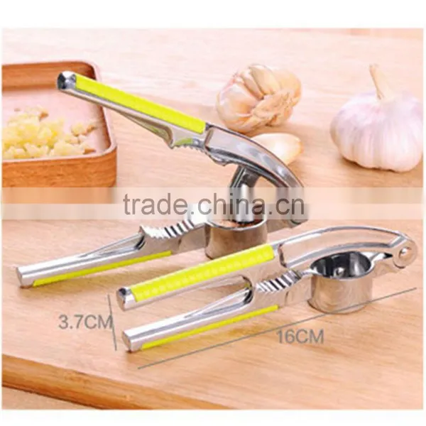 Kitchen Vegetable Presser Accessories Gadegt Cooking Alloy Ginger Crusher Stainless Steel Garlic Presse photo-6