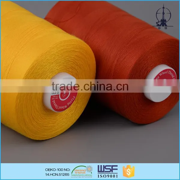 Wholesale 60s/2 100% Polyester Dyed Embroidery Thread for Leather Shoes photo-3