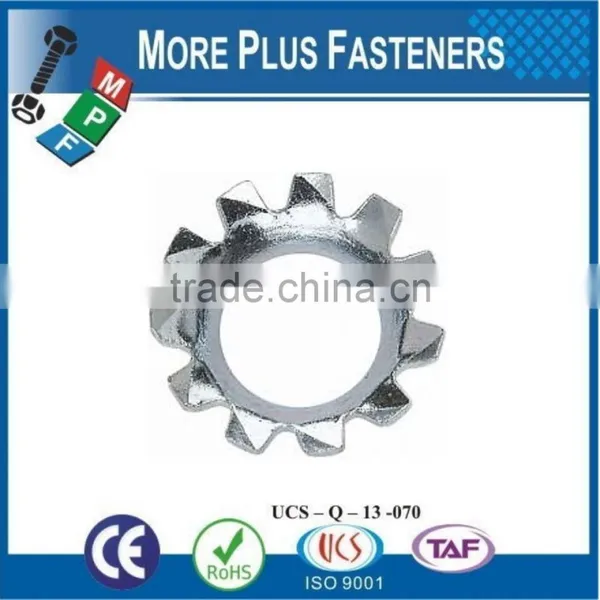 Made in Taiwan Passivated Zinc Plated External Tooth Lock Serrated Washer Stainless Steel Carbon Steel photo-3