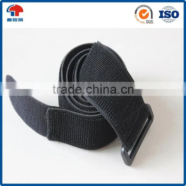 High-frequency Heat-weldable Hook and Loop Tape in 1 Inch Wide Color Black photo-4