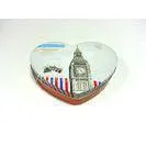 Heart Shaped Chocolate Tin Box Tinplate Containers For Candy