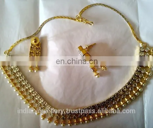 Cubic Zircon Pendant Jewelry Necklace Sets Manufacturer, Cubic Zircon Pendant Jewellery Necklace Set Exporter