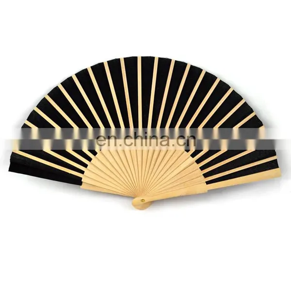 Promotional Custom Printed Wooden Folding Hand Fans Bulk photo-3
